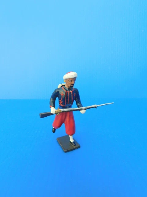 Soldat De Plomb CBG Mignot - Turco D'Infanterie Coloniale Française - Époque Conquêtes