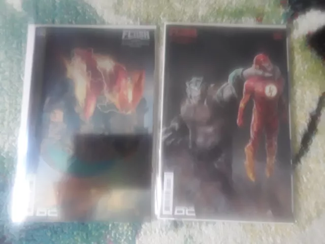 FLASH #1&2 #1 Rahzzah Foil VARIANT #2 Barends VARIANT DC COMICS 2023