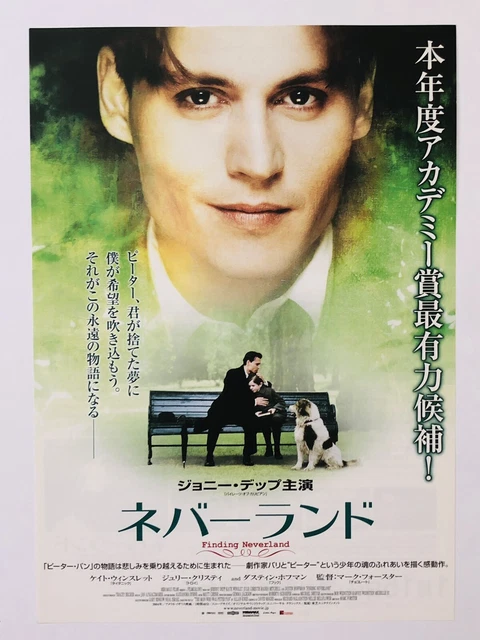 FINDING NEVERLAND JOHNNY Depp Kate Winslet JAPAN CHIRASHI movie flyer