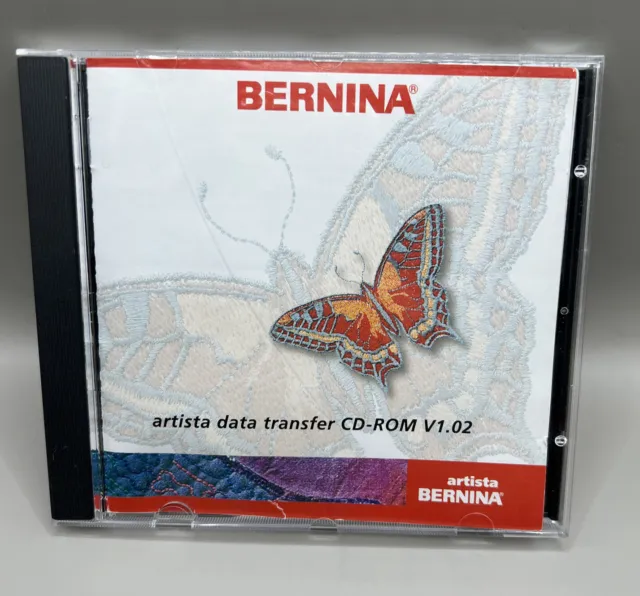 CD de software Bernina - CD-ROM de transferencia de datos de artista versión 1.02 para artista