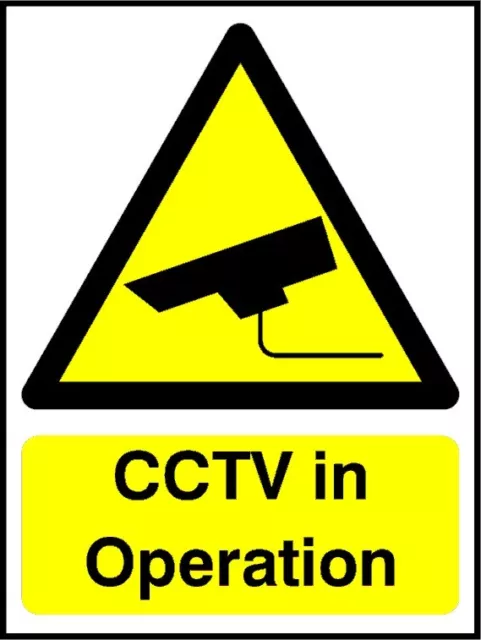 10 cctv in operation stickers security CCTV warning SURVEILLANCE camera decals