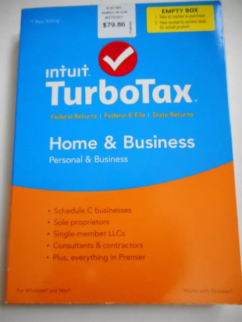TurboTax Home & Business CD for Windows or Mac 2015