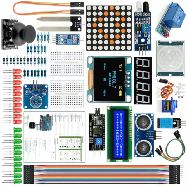 Kit de d??marrage complet pour Arduino UNO R3 Nano V30 Mega 2560 projet 85 pi??c