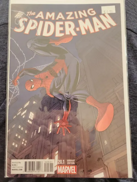 the AMAZING SPIDER-MAN 20.1  variant cover Spiderman Marvel comic Book
