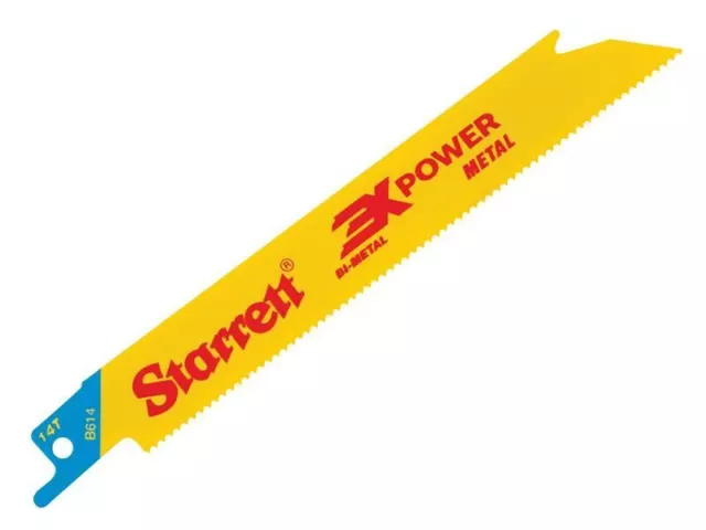 Starrett - B614-5 Hoja recíproca bimetálica, recta de metal 152 mm 14 TPI (5)