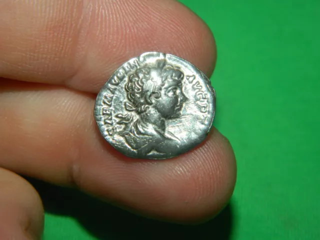 CARACALLA DENARIUS moneta d'argento ROMANA ANCIENT ROMAN SILVER COIN L3