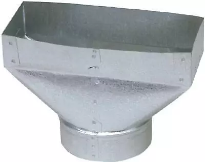 HVAC Register Boot, Galvanized, 30 Gauge, 3-1/4 x 10 to 6-In. -GV0702-C