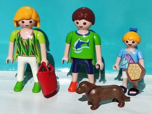 Playmobil Transat Plage Avec Deux Personnages Et Accessoires - City Life - Occasion