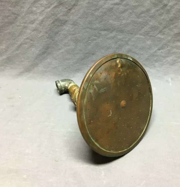 Antique 6" Nickel Brass Copper Shower Head Old Plumbing Bath Fixture 1048-21B