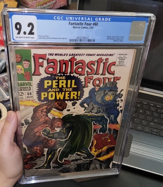 Fantastic Four #60 CGC 9.2 NM- (1967) Jack Kirby Thing vs Doctor Doom Key App