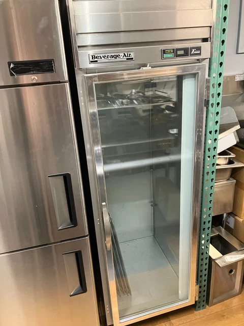 Beverage Air ER24-1G, Glass Door Reach-In Refrigerator , Used