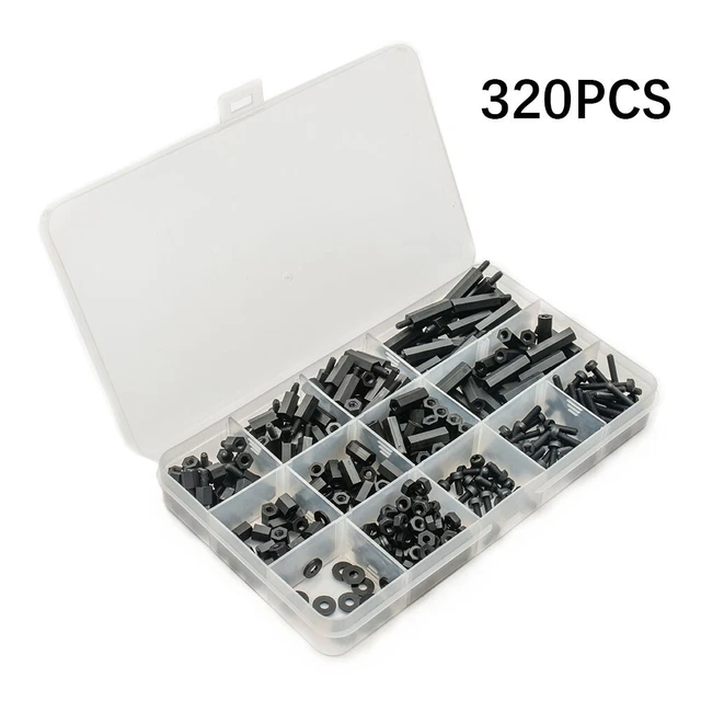 Viti Per Ventola Computer - 100 Pezzi, Per PC Desktop E Laptop, Nero, Set Con Viti Corte E Lunghe