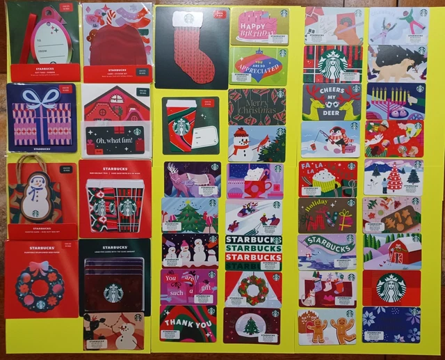 STARBUCKS CHRISTMAS CARDS 2024" 49 Christmas Cards" Brand New 🎅 Great