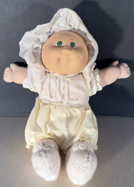 Vintage 80s Cabbage Patch Kids Preemie Doll with a Bonnet