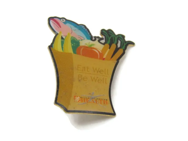Home Depot Pin Eat Well Be Well Grocery Bag Graphic Gold Tone