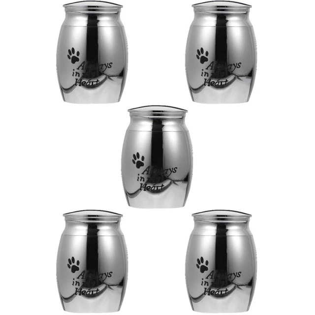5 pz urne in acciaio inox papà cenere cane piccolo sakeepsake urne cremazione