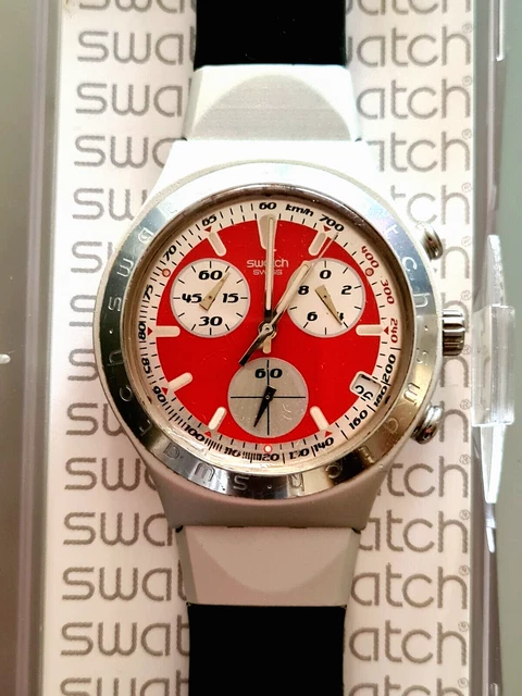 Montre Swatch Ironie Chrono YCG419PZ - Collection Musicale 2018 - Homme - Cadran Blanc