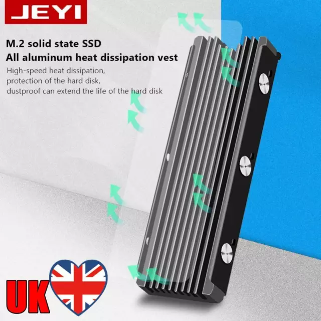 JEYI M.2 NVME NGFF 2280 SSD Heatsink Desktop Computer Cooling Thermal Pad Cooler