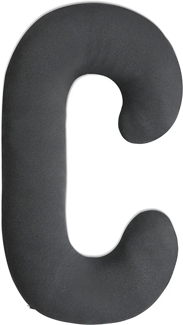 COSMOPLUS Pregnancy Pillow Cover C Shaped Full Body Pillow Case Cover for Matern