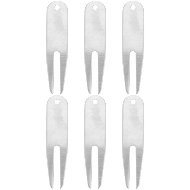 6 Pcs Divot Repair Tool Foldable Green Turf Golfing Divot Forks