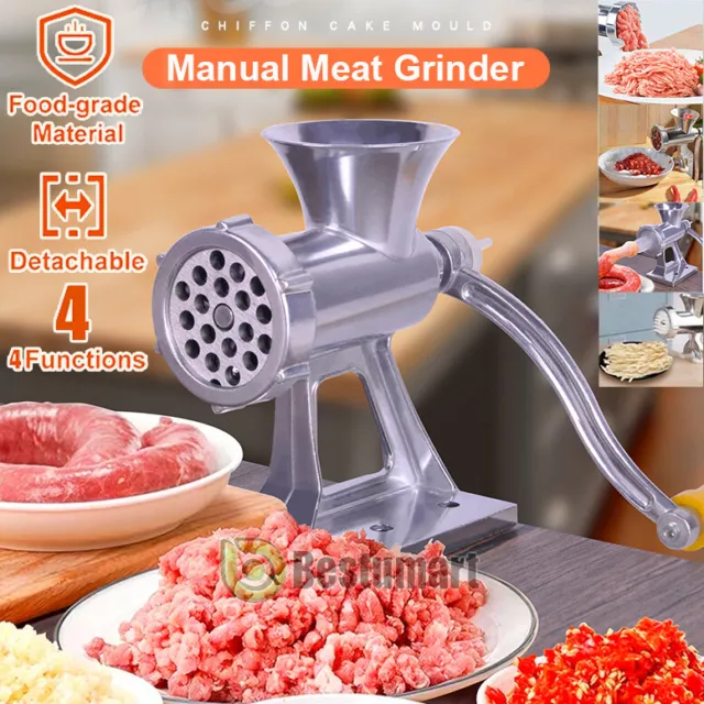 Household Kitchen Hand Manual Meat Grinder Mincer Sausage Maker Stuffer Machine