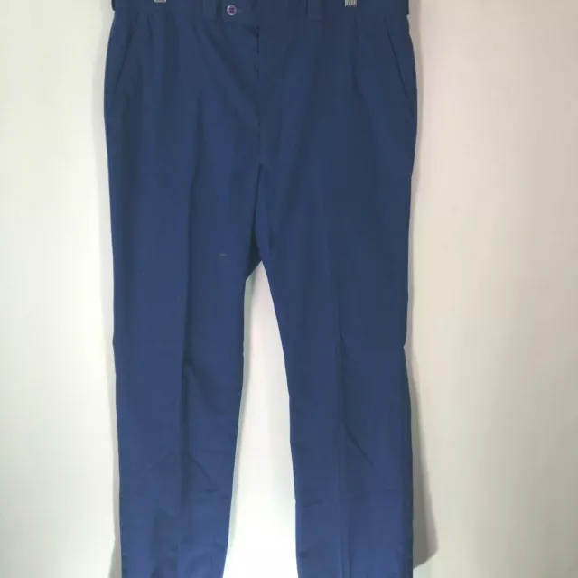 New York Sportswear Exchange Mens Casual Straight Blue Dress Pants Size W36XL34