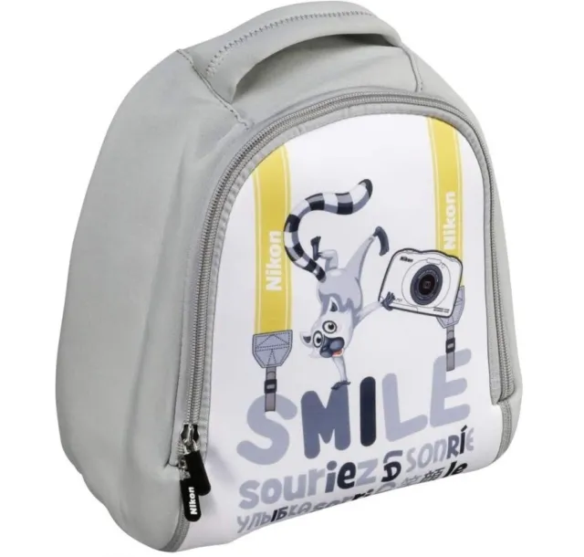 Bolsas mochila Nikon VAECSS63 Kinder Smile para cámara, blancas