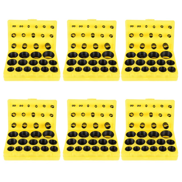 386x Rubber O Ring O-Ring Washer Seals Assortment Black for Carfor Home Tool *mx