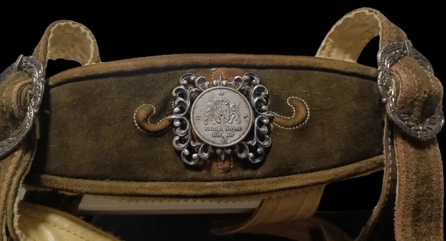 Charivari Königliche Bayr.Bieruhr Silber farben,verstellbar Zeiger,Lederhosen