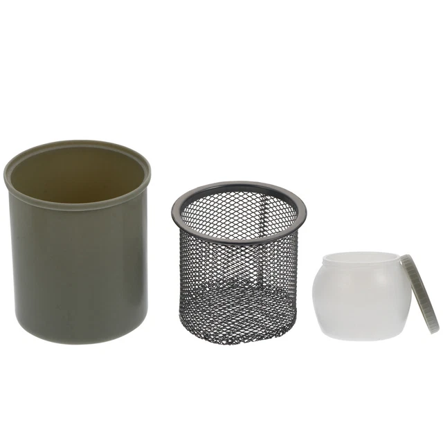 Cubo de lápiz tamiz de bañera recipiente para limpiador de cepillos plástico