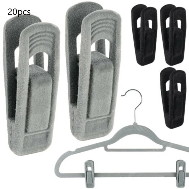 Appendiabiti. Appendiabiti in velluto durevole casa 20 pz abbigliamento bambini pantclip