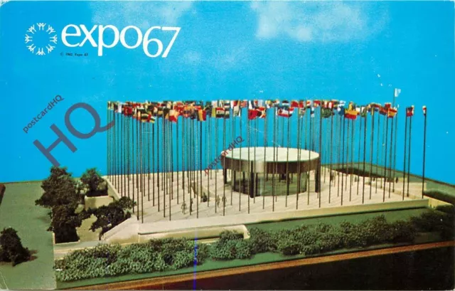 Picture Postcard>>Montreal, Expo 67, Pavilion of the United Nations