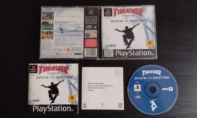Jeu PS1 : Thrasher Skate And Destroy - Version FR Complète - Bon état