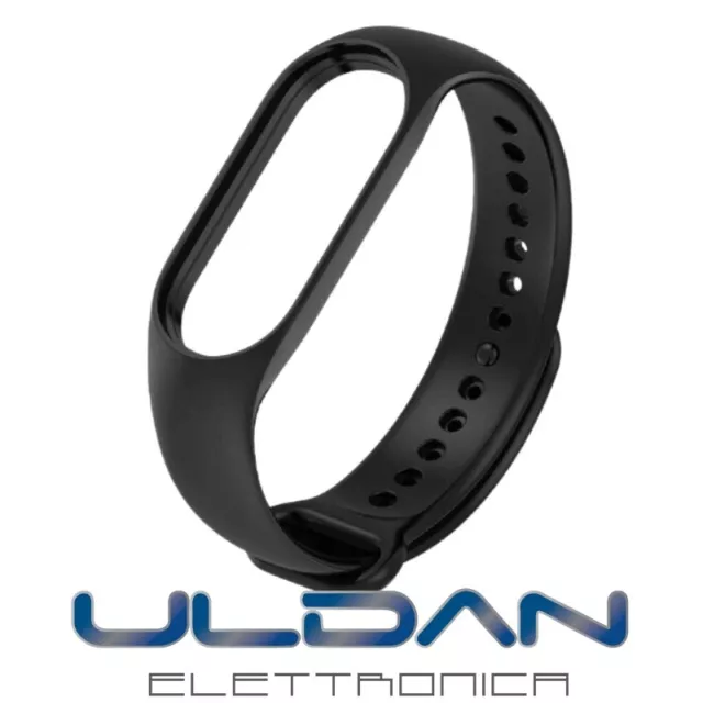 Uhrenarmband für Xiaomi MI SMART BAND 5/6/7 Silikon für Smartwatch Schwarz