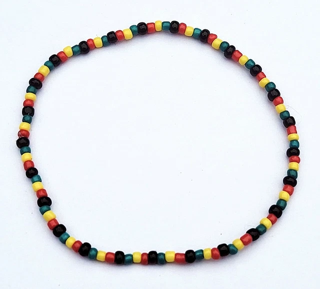 Ethnic Jamaican Flag Reggae Rasta Ganja African Elastic Friendship Bead Bracelet Ethnic Jamaican Flag Reggae Rasta Ganja African Elastic Friendship Bead Bracelet