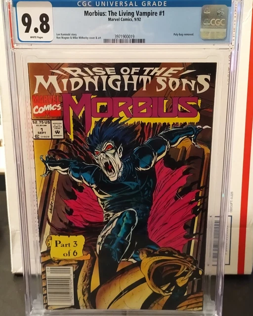 Marvel Morbius The Living Vampire #1 CGC 9.8 NEWSSTAND EDITION! Awesome Cover!