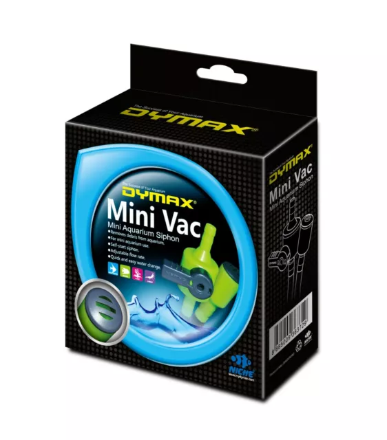 New Dymax Mini Vac Siphon Hose Aquarium Freshwater Fish Tank Nano Marine
