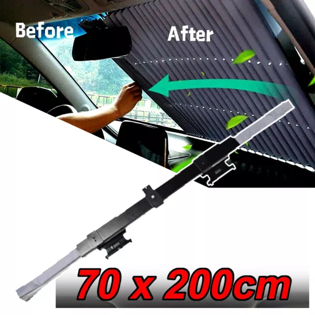 Retractable Car Windscreen Sun Shade Visor Cover Block Rear Front Window Curtain