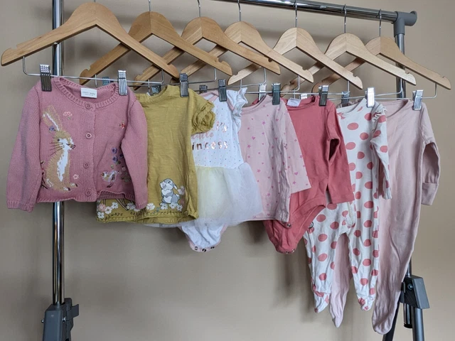 Girls Clothes Bundle 3-6 Months Baby Girl Babygrow Jumper Vest Disney Mothercare