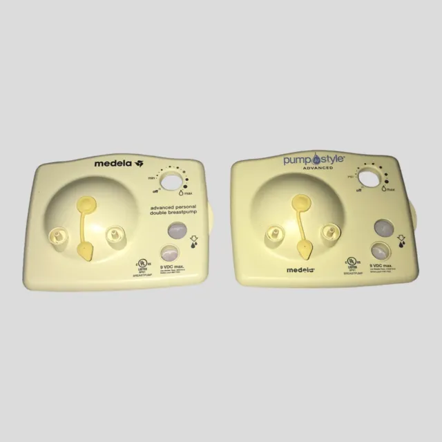 lot of 2 Medela Pump In Style Advanced Breast Pump 9 V faceplates
