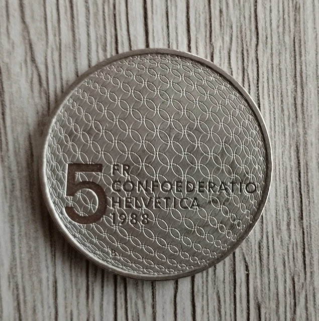 5 francs suisse olympique 1988