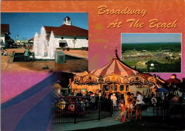 Myrtle Beach SC South Carolina BROADWAY AT THE BEACH~Amusement Ride 4X6 Postcard