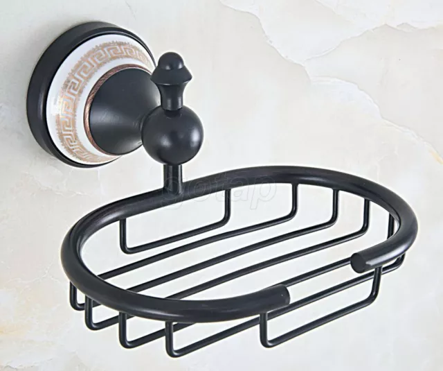 Oil Rubbed Bronze Bathroom Shower Soap Basket Wall Mounted Soap Dish Holder