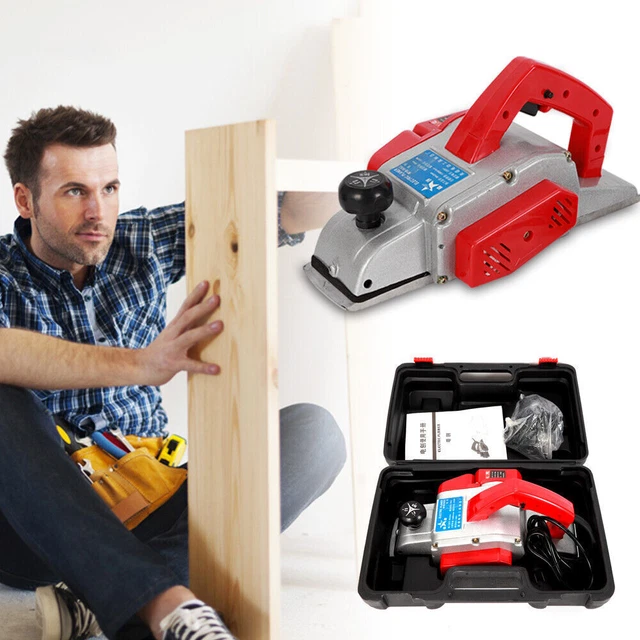 ELEKTROHOBEL 1300W ELEKTRISCHE Hobelmaschine Hobelbreite Balkenhobel 13000rpm DE EUR 86,99
