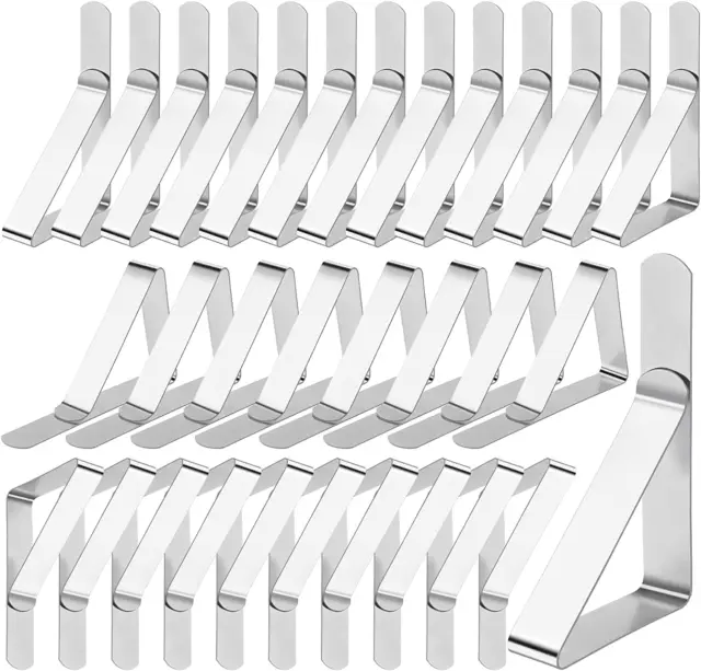 Table  Cloth  Clips ,  30  Pieces  Stainless  Steel  Table  Cover  Clamps  for