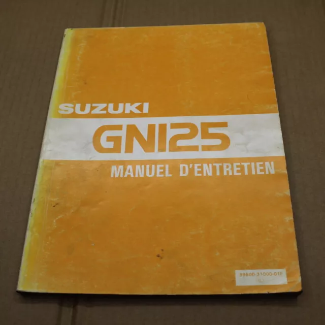 Manuel Revue Technique D Atelier Suzuki Gn 125 1982 - 1987 Entretien Gn125 125Gn