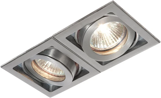 National Lighting Xeno 2-Wege Modern GU10 verstellbare Neigung LED Kompatibles Netz