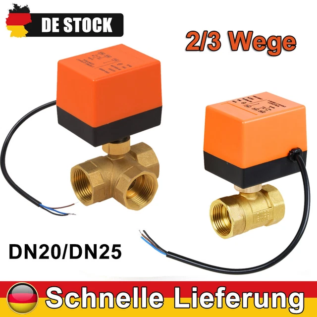 Giilayky 2-Wege-Motorventil DN20 G3/4 Für Heizung/Klima – 220V Mit LED-Anzeige