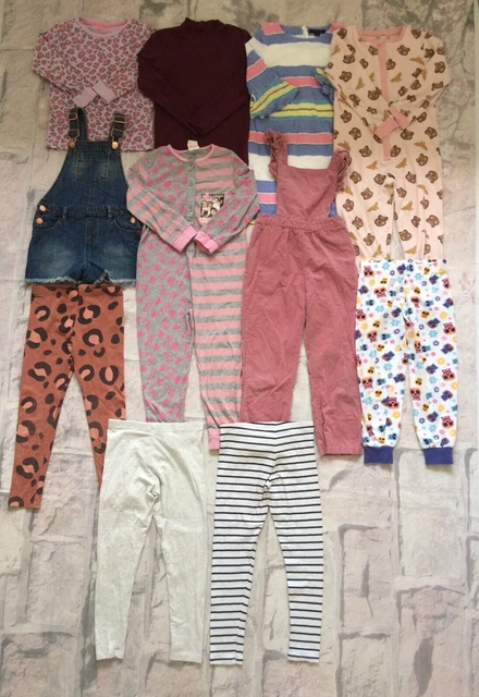 Girls Clothes Bundle 6-7 Years Dress Tops Leggings Jumpsuit Playsuit H&M Etc