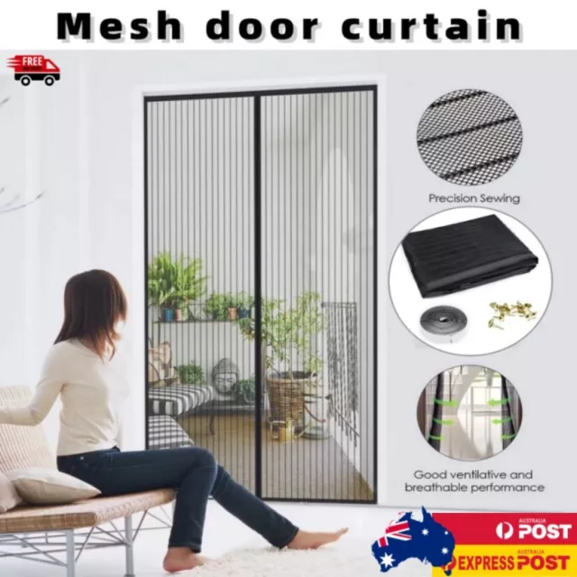 Magnetic Screen Door Net Anti Insect Mesh Fly Screen Mosquito Protection Net